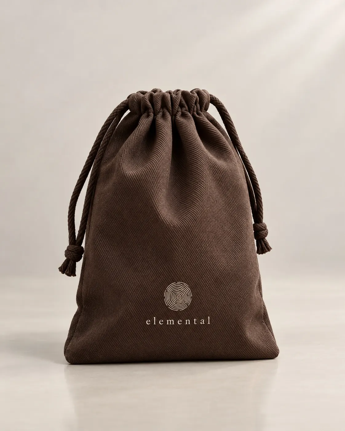 The Elemental drawstring cotton pouch